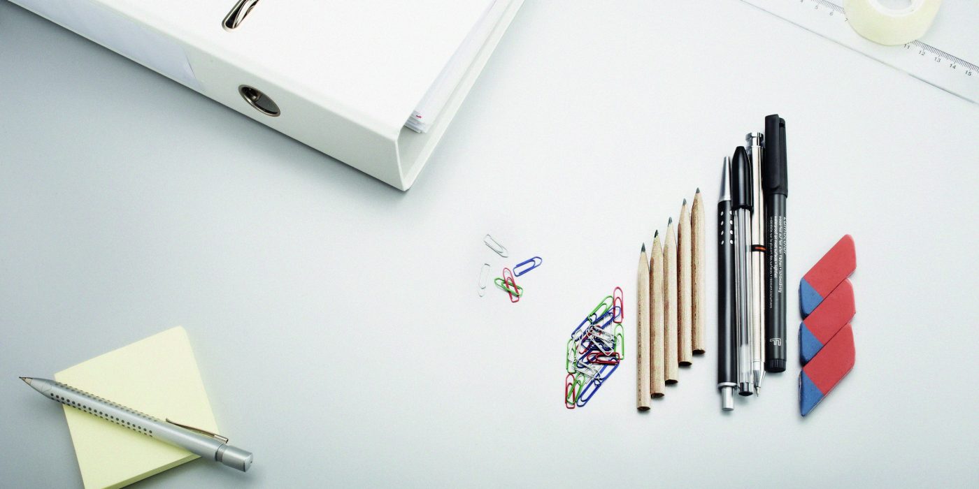 Wienerberger CBME flame symbol made of office supplies