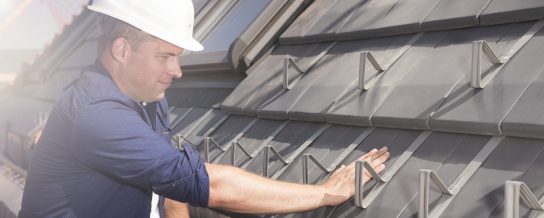 Roof installation of Actua roof tiles